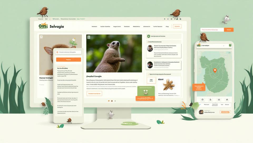 Screenshot dettagliato del sito Oasi Selvaggia